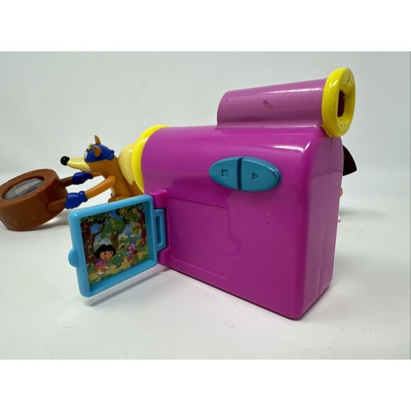 LOT OF 3 Dora The Explorer Toys - Swiper Fox w/Faceted Glass Dora Camcorder - Picture 6 of 13
